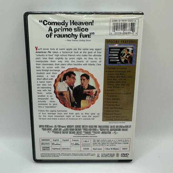 American Pie DVD Collectors Edition 1999 Comedy Starring Jason Biggs Universal - Picture 3 of 4